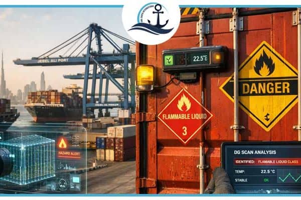 AI-powered DG identification technology using smart sensors and packaging at Dubai port